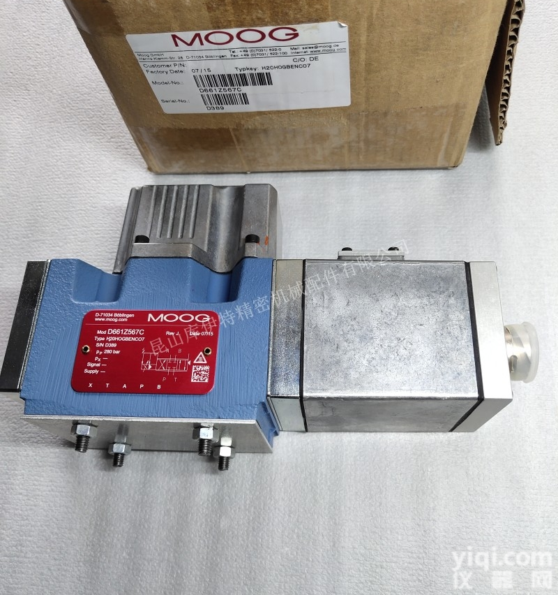 D661Z567C  德国穆格MOOG<em>比例阀</em><em>伺服阀</em> D661Z567C