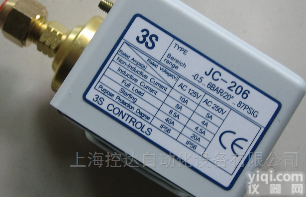 <em>韩国</em>3S<em>压力开关</em>JC