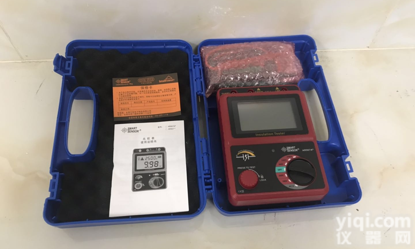 DC:500V  <em>兆欧表</em>500v 上海承试类<em>五级</em>