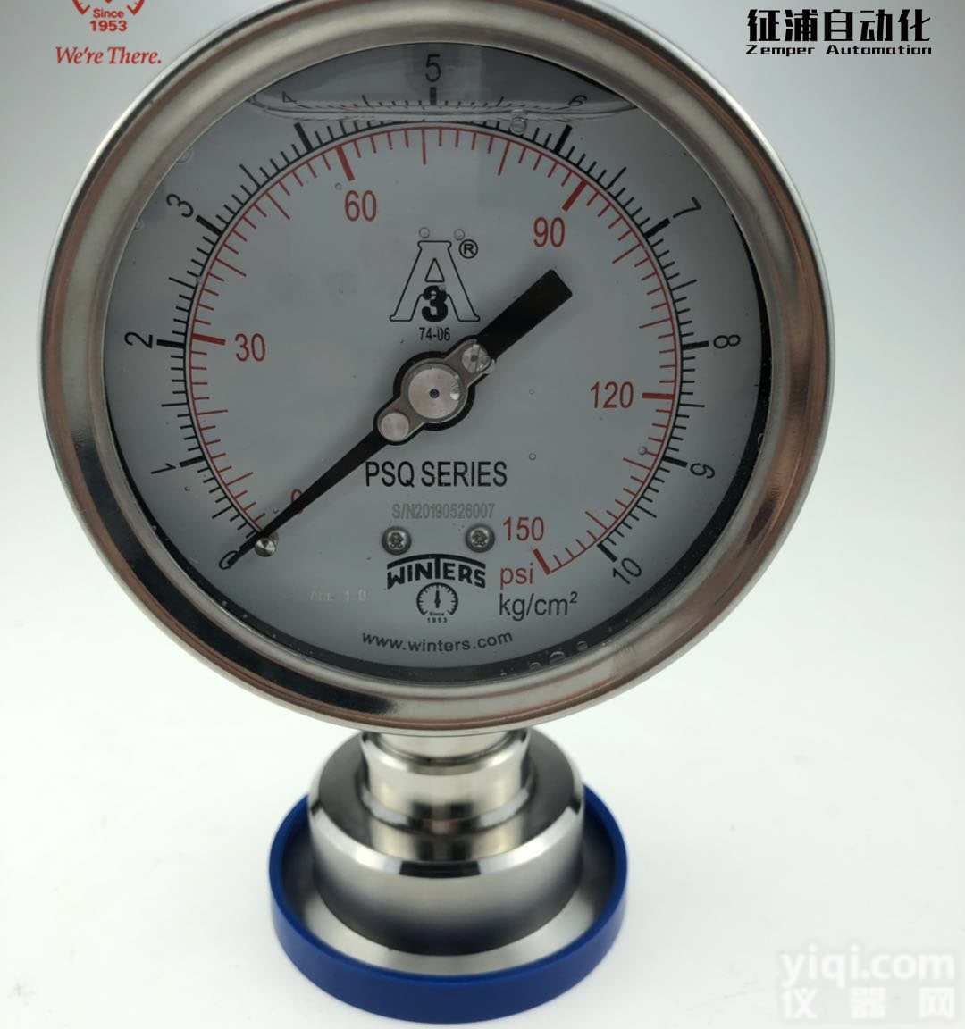 <em>加拿大</em>进口WINTERS文<em>特斯</em>卫生型<em>压力表</em>
