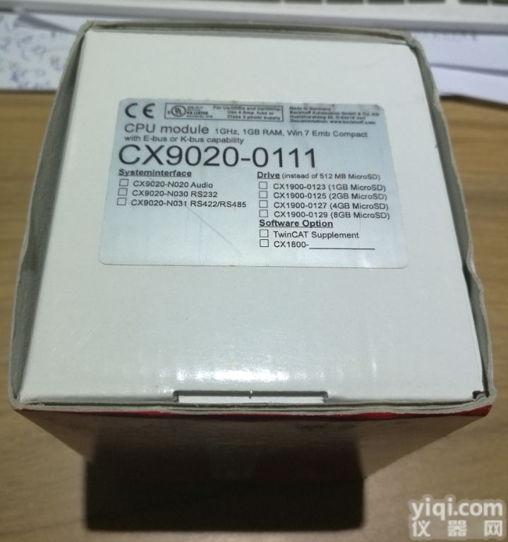 CX1000-0011  CX1000-0011德国<em>BECKHOFF</em>倍福<em>控制</em>器