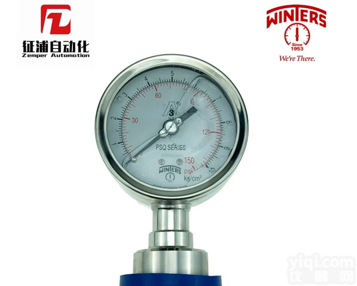 PSQ  WINTERS文<em>特斯</em>卫生型<em>压力表</em>PSQ-T-L-D-15-SE