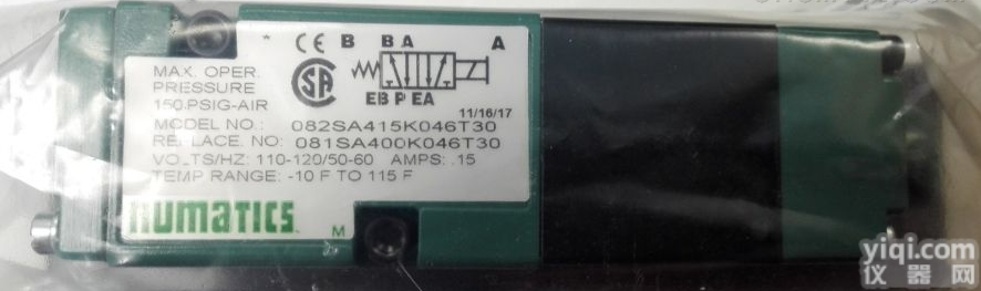 082SA415K046T30  ASCO<em>电磁阀</em>082SA415K046T30_NUMATICS<em>过滤器</em>