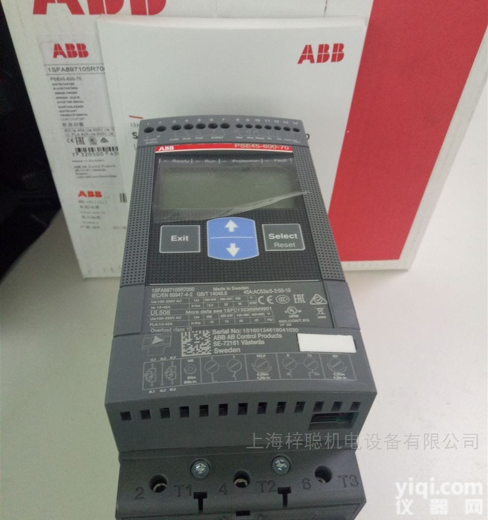ABB|PSR<em>软启动器</em>说明书PSR30-<em>600</em>-70