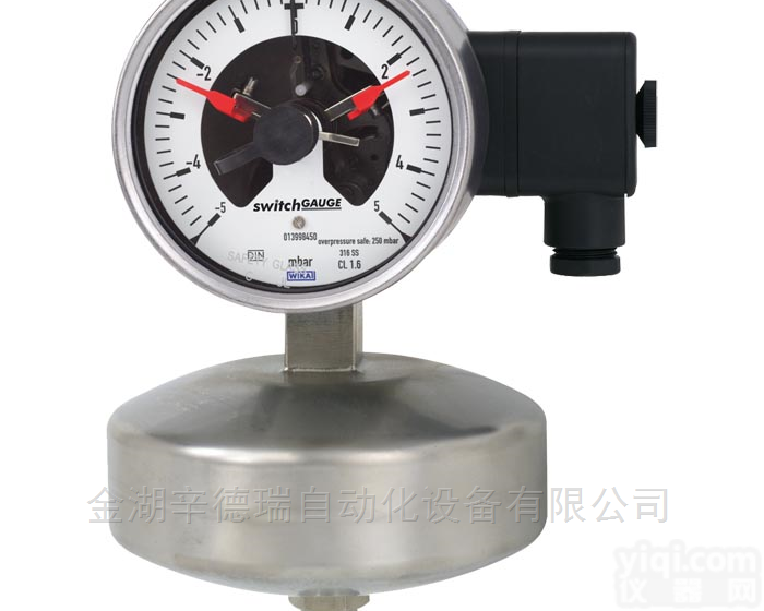 632.51+8xx  德国威卡wika<em>膜盒</em>式<em>压力表</em>带电<em>接点</em>开关