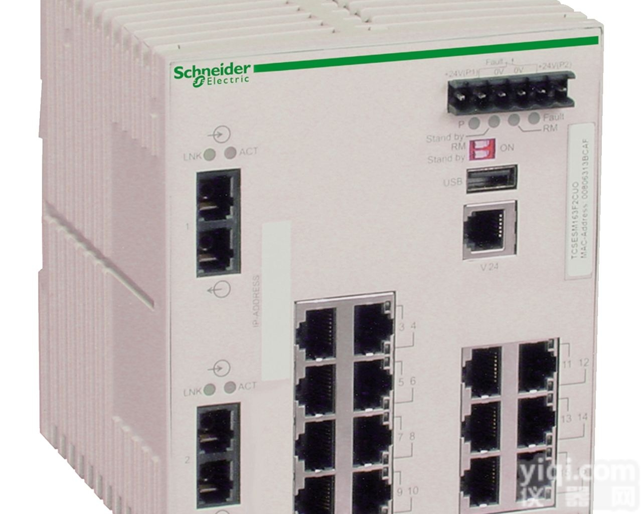 TCSESM163F2CS0  <em>施耐德</em>单模<em>以太网</em>交换机TCSESM163F2CS0