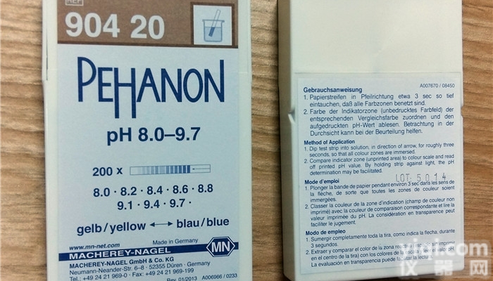 90420  德国MN90420<em>精密</em>PH<em>试纸</em>8.0-9.7<em>酸碱度</em>测<em>试纸</em>