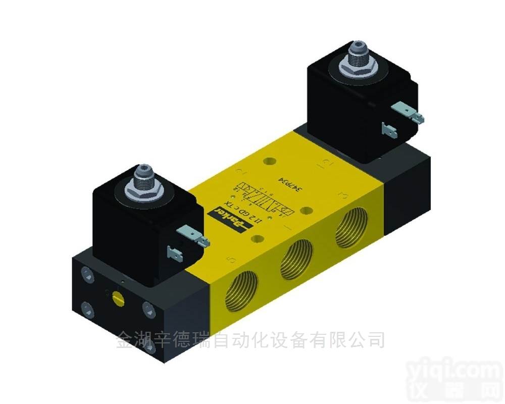 5通双<em>线圈</em>  美国parker<em>电磁</em>阀5通双<em>线圈</em>式