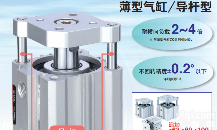 CDQMB16-5  商丘SMC<em>分销商</em>带导杆薄型气缸CQMB16-20现货