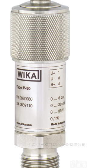 型号 P-30, P-31  德国<em>威卡</em>WIKA用于<em>精密</em>测量的压力变送器