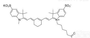 <em>水溶</em>性  <em>Sulfo</em>-Cy7 carboxylic acid/Cy7 COOH染...