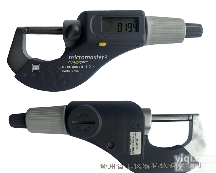 <em>瑞士TESA数显外径千分尺</em>06030010量程0-30mm