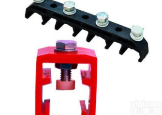 多极<em>管式</em>滑触线铝合金<em>固定</em>夹定制