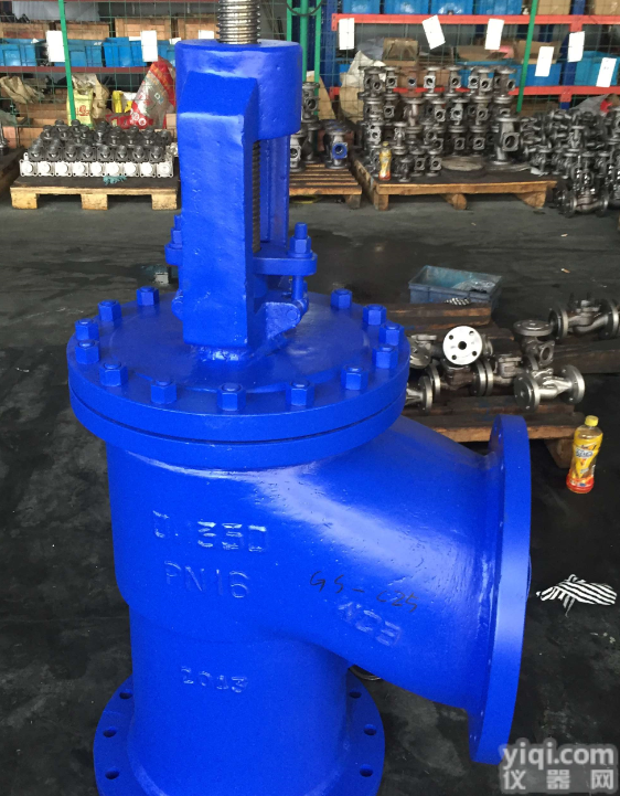 J544H  <em>大口径</em>角式<em>截止阀</em>