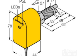 订货号： 6870458  德国<em>图尔克</em>TURCK<em>紧凑型</em>插入式流量传感器