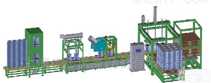 18升桶<em>码垛</em>机 油漆涂料桶堆码<em>生产线</em>