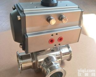 Q684F/Q685F  <em>气动</em>卫生级<em>三通</em><em>球阀</em>