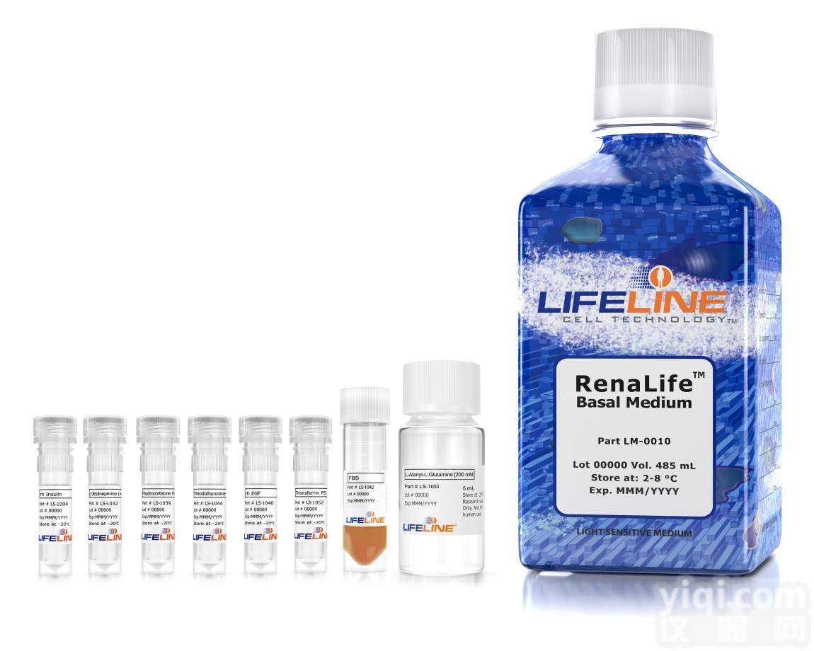 LL-0025  LIFELINE肾脏上皮细胞<em>培养基</em>完整<em>试剂盒</em>