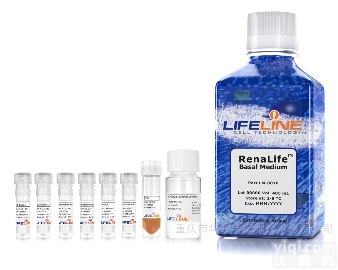 LL-0025  LIFELINE 肾脏上皮细胞<em>培养基</em>完整<em>试剂盒</em>
