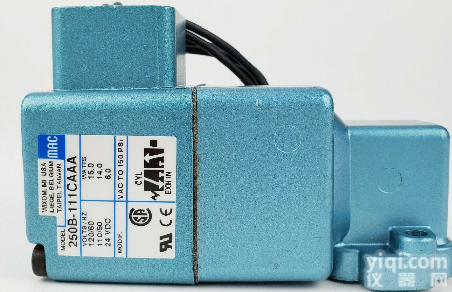 一级经销MAC VALVES<em>电磁阀</em>250B-111CAAA