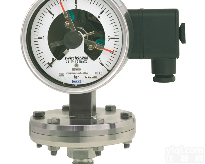 432.36+8xx, 432.56+8xx  德国<em>威卡</em>WIKA带开关电接点的膜片式压力表