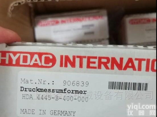 HDA 4445-B-400-000  批量<em>到货</em>德国贺<em>德克</em>HYDAC压力<em>传感器</em>