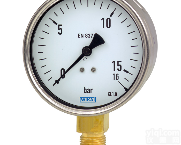 212.20  德国WAKI<em>威卡</em>波登管<em>压力表</em>，铜合金材质