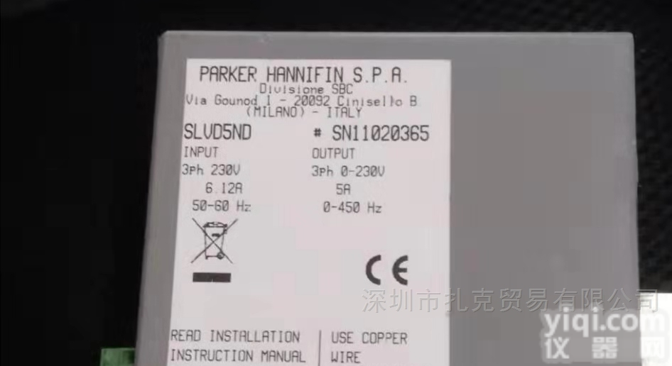 Parker<em>德国</em>  Parker伺服<em>控制器</em>/驱动器SLVD5ND<em>德国</em>