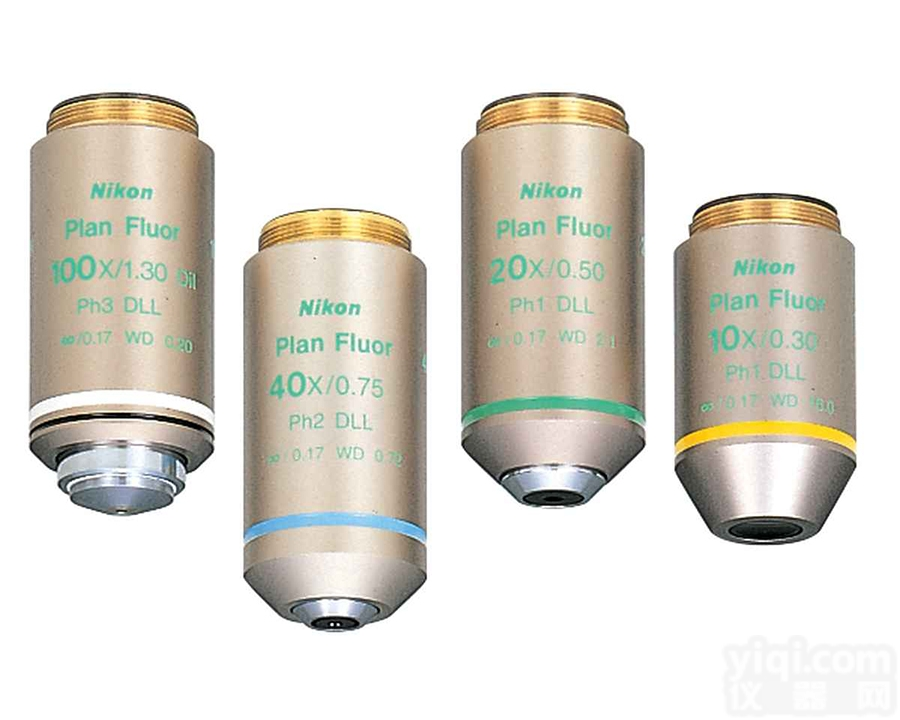 4X 10X 20X 40X 100X  <em>尼康</em><em>荧光</em>相差<em>物镜</em>CFI Plan Fluor DLL
