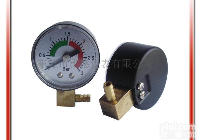 <em>雅德</em>仪表有限公司专业生产40MM<em>径向</em>偏心<em>气压表</em>系列