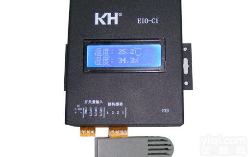 以太网<em>温湿度</em>传感器(带<em>显示屏</em>）  EIO-C1