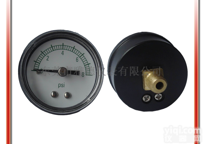 <em>雅德</em>仪表有限公司专业生产40MM轴向超小气压<em>压力表</em>系列