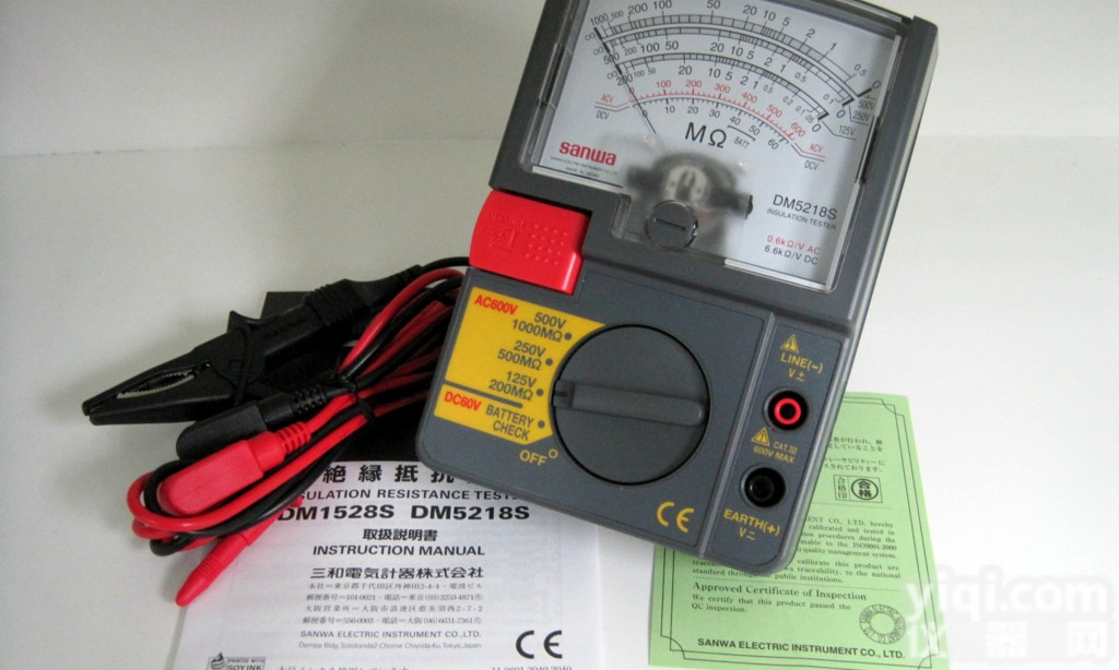 日本<em>三和</em>DM5218S指针式<em>兆欧表</em>/电阻计