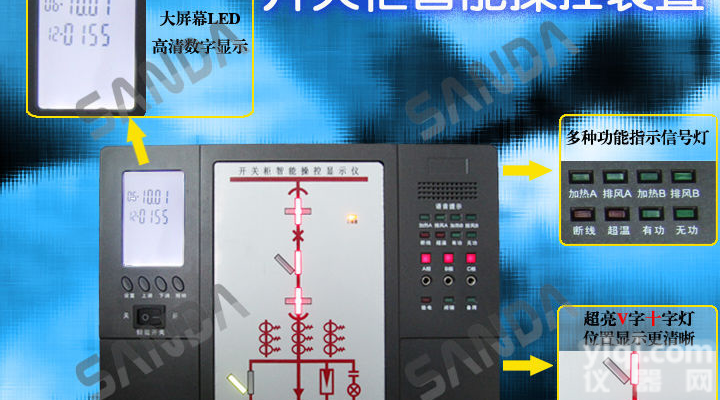 智能操控<em>装置</em>（图）CX-KZX96 <em>开关柜</em>智能操显<em>装置</em>