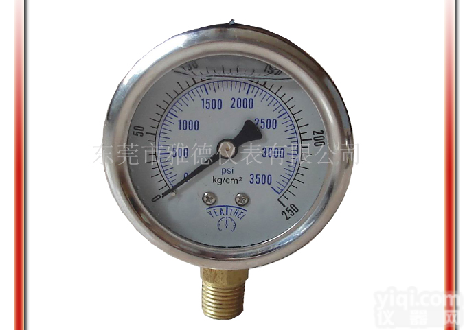供应60MM<em>径向</em><em>耐震</em>油压表、<em>压力表</em>、全不锈钢<em>压力表</em>、抗震<em>压力表</em>