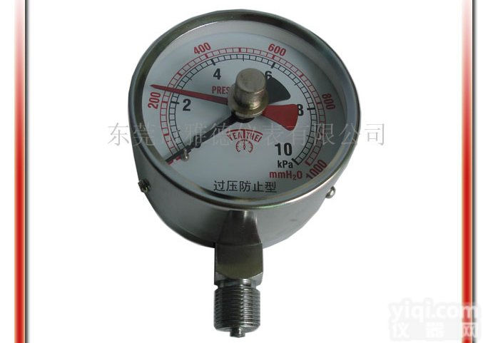 供应75MM径向带<em>记忆</em>双指针微压表、膜盒<em>压力表</em>、水柱表、调压箱<em>压力表</em>、微压表