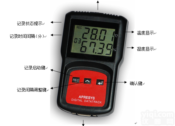 <em>冷链</em>箱专用<em>温湿度</em>记录仪