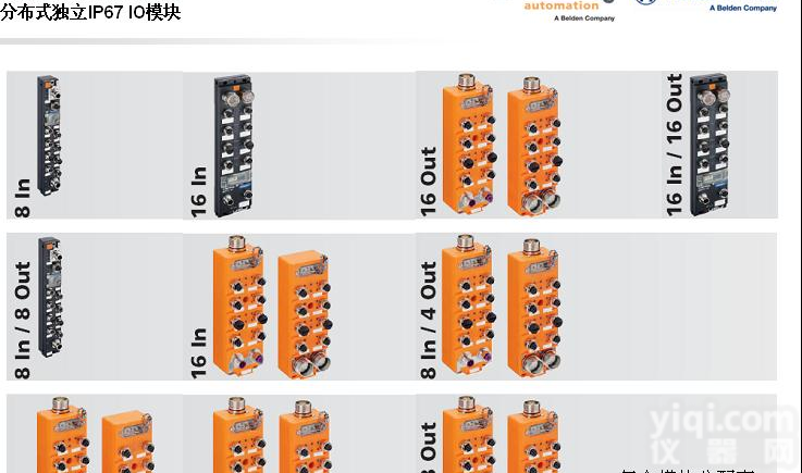 赫思曼 Lumberg <em>分布式</em>IP67 IO<em>模块</em>