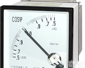 方型动圈式<em>功率</em>因数表<em>COS</em>Φ 90°