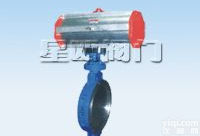 D673H-16c<em>气动</em><em>对夹式</em>硬密封<em>蝶阀</em>