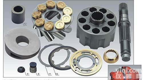 现代<em>挖掘机</em>配件行走<em>马达</em>系列