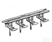 <em>双排</em>气体分配器（具<em>玻璃</em>节门）