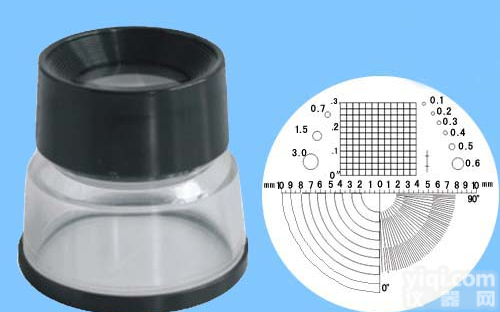 <em>圆筒</em>刻度<em>放大镜</em>（分划板）10倍<em>放大镜</em>