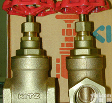 KITZ<em>闸阀</em>/S、H、EB、EBH、E、FR、FH青<em>铜丝</em>口<em>闸阀</em>（暗<em>杆式</em>）