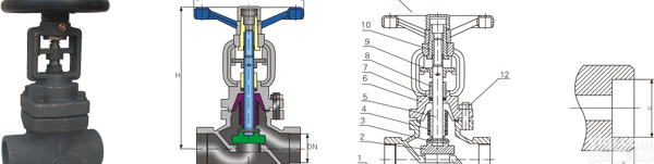 <em>对焊</em>波纹管<em>截止阀</em>【规格<em>尺寸</em>，使用说明书】—良大制造