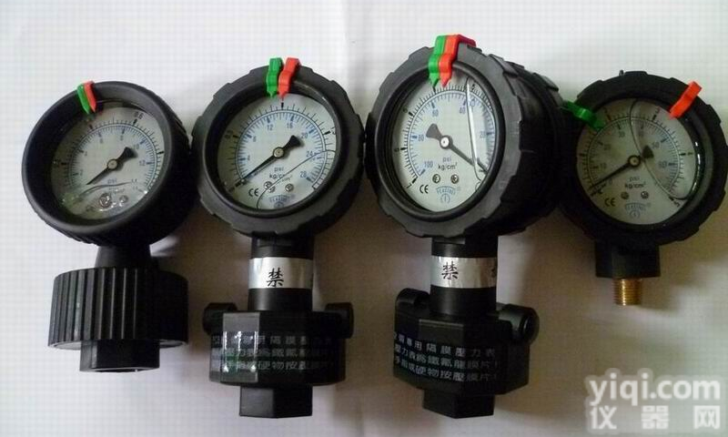 供应PP耐酸碱、<em>耐腐蚀</em>隔膜<em>压力表</em>