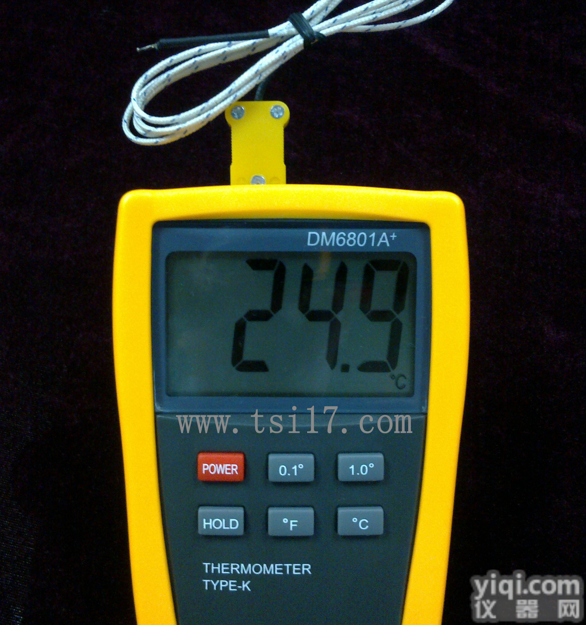 TYRPE-K<em>热电偶</em>温度计DM6801A+<em>测温仪</em>DM-6801A+