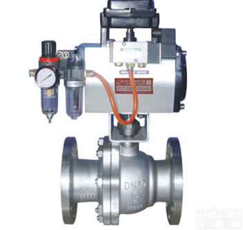 不锈钢<em>阀门</em>Q641F-<em>16</em>气动球阀  气动球阀