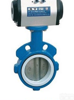 <em>气动</em><em>蝶阀</em>  D671F4<em>对夹式</em><em>气动</em>软密封<em>蝶阀</em>