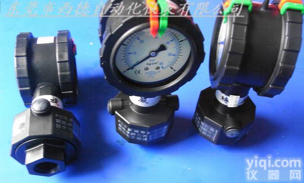 耐酸碱<em>PP双面隔膜压力表</em>